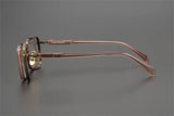 Exquisite Titanium Handmade Glasses Frame Mens Women Retro Square Spectacle Frames Eyeglasses Japanese Design Oval Round Eyewear