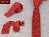 Men's Suits Knit Tie Plain Necktie For Wedding Party Tuxedo Casual Dots Woven Skinny Gravatas Cravats Accessories 25colors