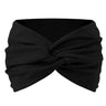 Women Solid Color Super Wide Headband Twisted Criss Cross Elastic Hairband Yoga Running Sports Non Slip Sweat Hair Accessories