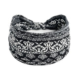Fashion Boho Ethnic Style Headbands Vintage Knot Elastic Turban Headwrap For Women Girls Hair Band Soft Bandana Hair Accessories
