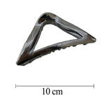 New Punk Geometric Metal Gold Silver Simple Hair Clip Claw for Women Trendy Large Crab Catches Clamp Korea Headwear Accessories