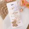 4Pcs/set Butterfly Hair Clip Set for Girls Double Layered Bow Cute Bangs Hair Pin Cotton Safe Kids Baby Hair Accessories Set