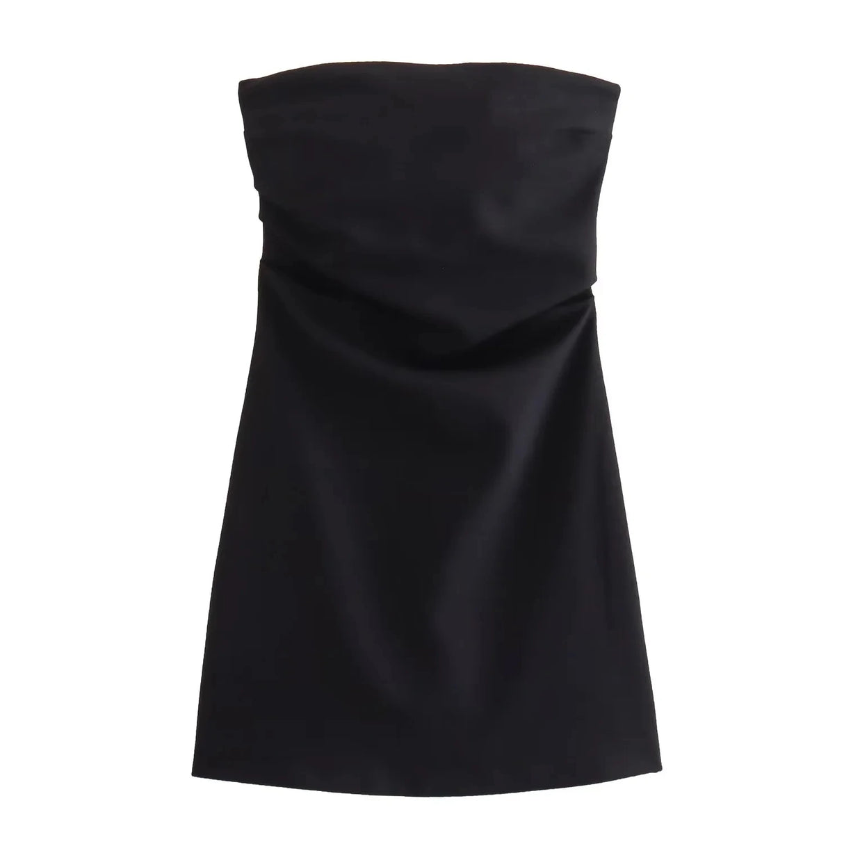 Robe TRAF pour femme, épaules dénudées, corset, courte, froncée, dos nu, bleu, noir, blanc, robe moulante sexy pour femme, robes de soirée