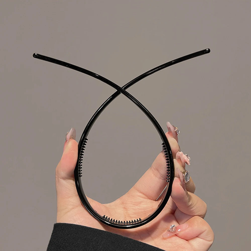Toothed Headband Sunglasses Shaped Headband Transparent Non-slip Hair Hoop Hairstyle Fixing Tool Hair Accessories Hairband