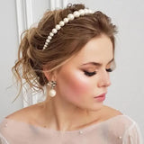 Big Pearls Hairbands Elegant Headband Women Headwear Cute Ear Hair Hoop for Girls Hair Accessories