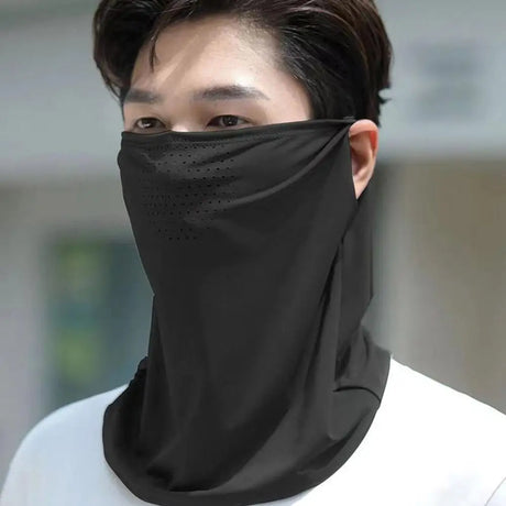 UV Protection Outdoor Neck Wrap Cover Sports Sun Proof Bib Ice Silk Mask Face Cover Neck Wrap Cover Sunscreen Face Scarf