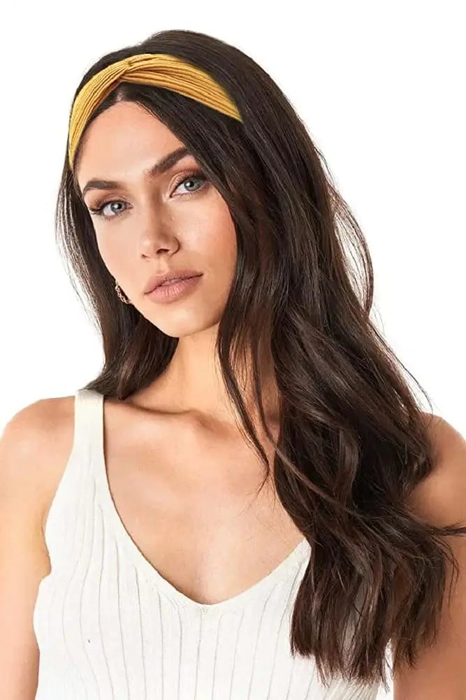 Headbands For Women Girls Top Knot Stretchy Headband Boho Twisted Criss Cross Hair Bands Knitted Cotton Turban Hair Accessories