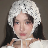 Flower Headscarf Headbands Knitting Hairband For Women Bandanas Headwear Fashion Girls Headband Hair Accessories