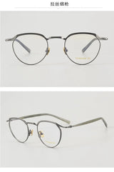 Top Quality Acetate Titanium Optical Glasses Frame Luxury Vintage Computer Eyeglasses Designer Ultra-Light  Eyewear