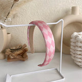 2022 Gentle Pink Womans Hairbands Girl Sweet Plush Wide Side Sponge Headband Hair Hoop Fashion Simple Solid Color Hair Accessory