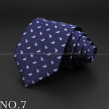 New Design Wedding Men Tie Purple Solid Striped Paisley Flower Neckties Men Business Dropshipping Groom Collar Accessories Gift