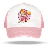 Paw Patrol Skye Kids Baseball Cap Marshall Rubble Girl Peak Cap Cartoon Boy Chase Rocky Mesh Cap Parent-child Summer Sunhat Gift