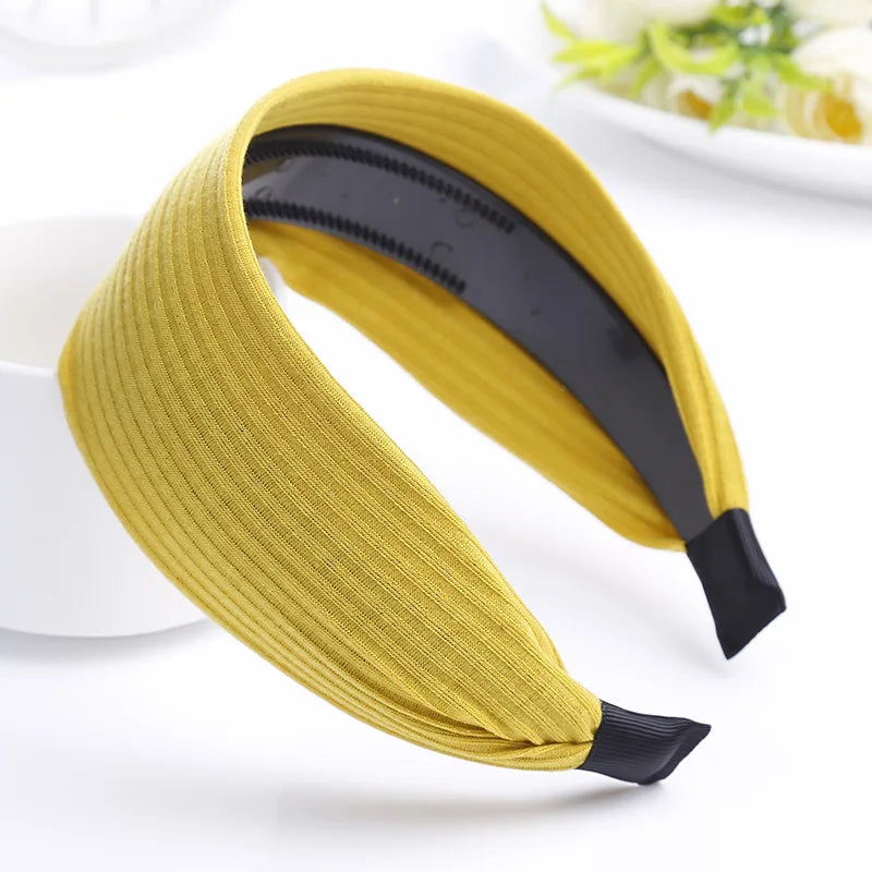 Wide brimmed headbands for women going out in Korea, fashionable and stylish facial wash headbands, hair clips, and ribbons