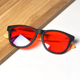Blue Light Blocking Glasses Red Lenses Glasses for Better Sleep Orange Lens for Long Time Working Not Sunglasses for Outdoor