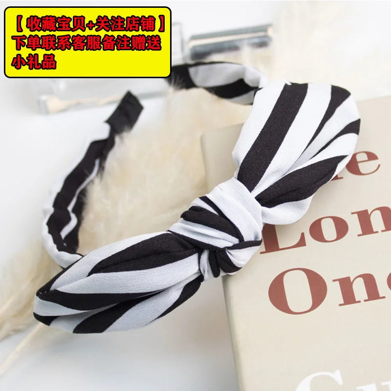 New Flower Headbands For Women Hair Hoop Knot Turban Headband Elastic Hairband Hair Accessories for Girls No Slip Stay