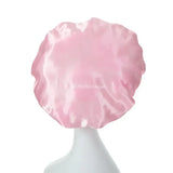 1PC Satin Sleeping Hat Night Sleep Hair Care Bonnet Nightcap Extra Satin Silky Shower Caps Sleep Cap with Premium Elastic Band