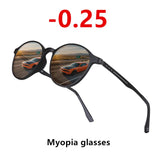 Ultralight Titanium Small Round Frame Men Anti-blue light Myopia Glasses Sunglasses Trend Wild Nearsighted Sun Glasses -1.0~-6.0