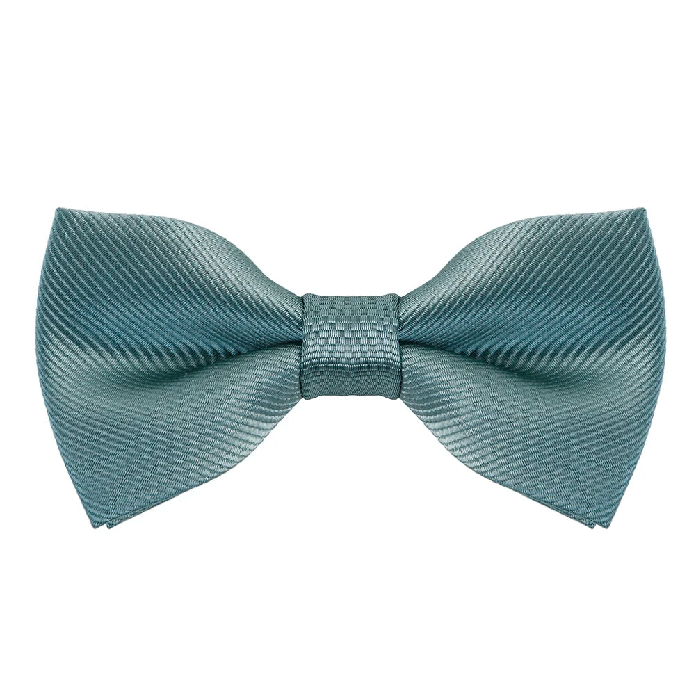 HUISHI Bow Ties For Men Solid Stripe Black Pearl White Bowtie Elegant Mans Bussiness Wedding Party Accessories Butterfly Bow