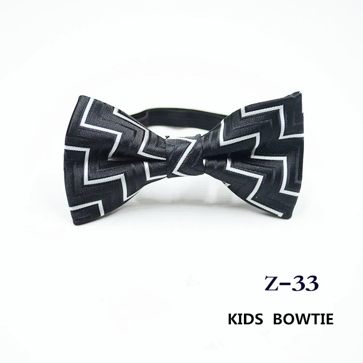 53 Color Children's Bow Tie Fashion Jacquard Baby Neckties Tie Baby Kid Kids Classical Pet Striped Butterfly Elastic Cord BowTie