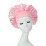 New Women's Satin Solid Wide-brimmed Sleeping Hat Unisex Head Wrap Elastic Band Cap Hair Care Bonnet Night Hat Bonnet De Nuit