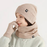 Soft Beanie Hat Scarf Gloves Gifts Casual Warm Fleece Neck Scarf Winter Set for Women Men