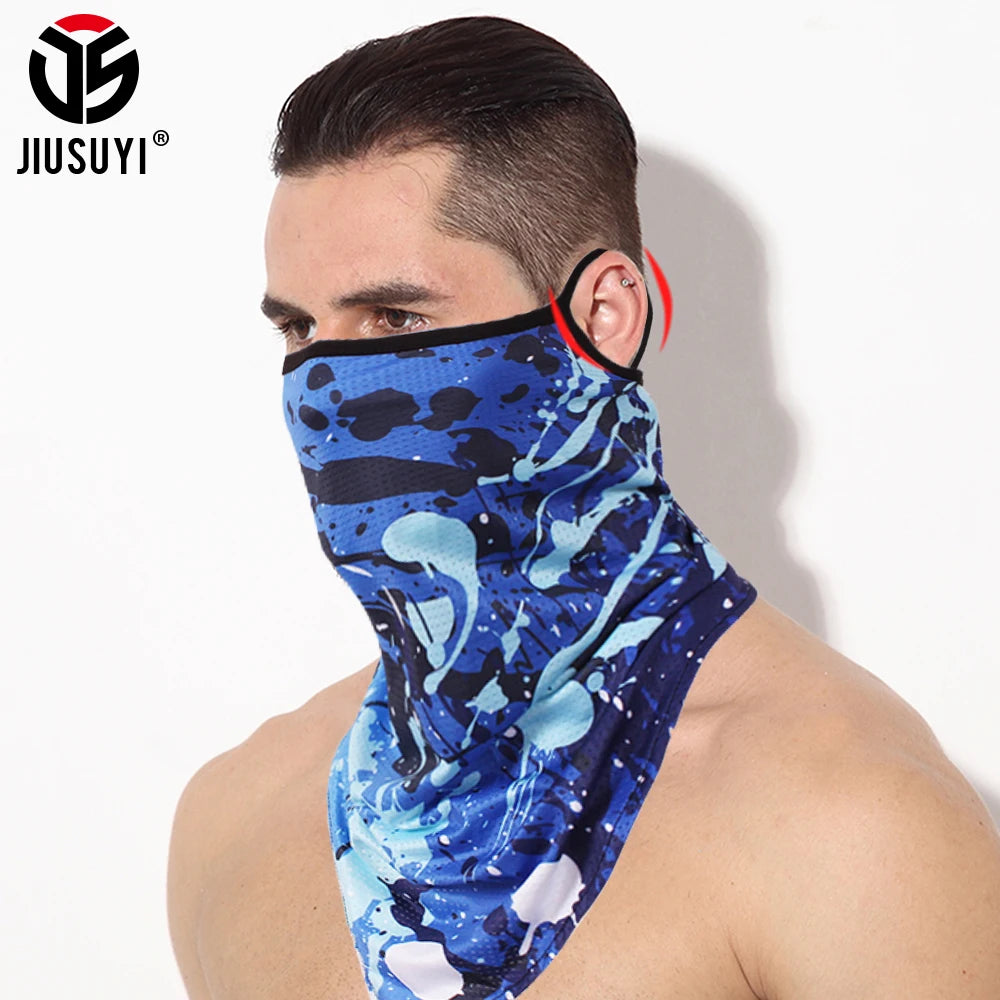 3D Headband Paisley Neck Gaiter Tube Scarves Hanging Ear Cover Scarf Breathable Windproof Face Mask Guard Bandana Men Women