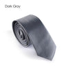 Fashion Casual Slim Plain Mens Solid Skinny Neck Party wedding Tie Silk Necktie