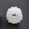 Handmade Pearl Bead Hair Ties Pearl Elastic Hairbands Beautiful Headwear Woman Fashionable Hair Accessories Korean Styling Tools