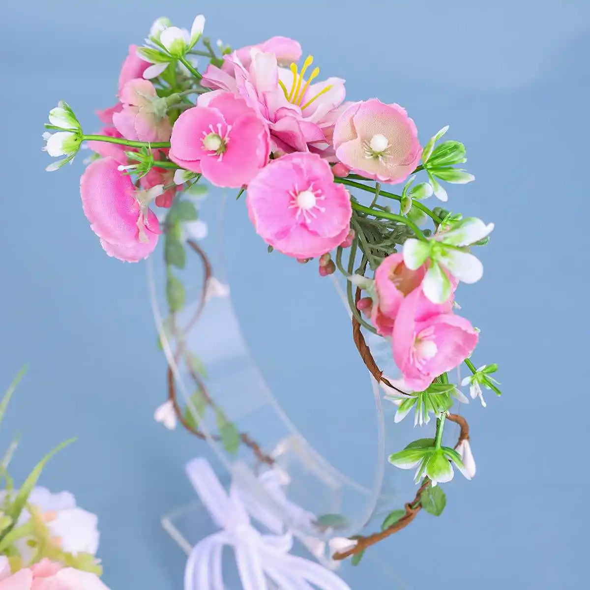 Fashion Flowers Handmade Headbands For Bride Women Leaves Hairbands Wreath Wedding Hair Accessories