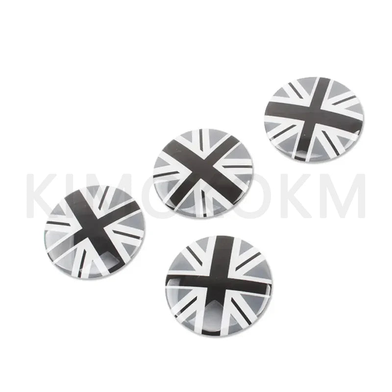 Car Hub Center Cover 4Pcs 52mm 54mm Car Wheel Center Cover Sticker Accessories For Mini Cooper S Jcw One R55 R56 R60 R61 F54