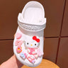 New Sanrio Kuromi LED Shoes Accessories Cartoon Peripheral Cinnamoroll Melody Pompompurin Charm Buckle Charms Kids Gift