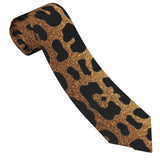 Leopard Men Neckties Silk Polyester 8 cm Narrow Tiger King Neck Tie for Men Suits Accessories Wedding Party Cosplay