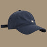 Four Seasons Versatile Polar Bear Pattern Embroidered Baseball Hat Men's and Women's Fashion Hip Hop Hat Outdoor Sunscreen Hat