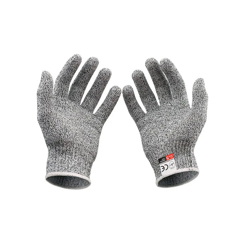 Grade 5 HPPE Anti-Cut Gloves Kitchen Gardening Anti-Cut Knitted Gloves Anti-Thorn Wear-Resistant Glass Building Cutting Gloves