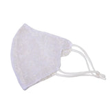 2PCS Lace Chiffon Facemask Spring Summer Embroidery Washable Dust Mask Women Fashion Adjustable Sunscreen Mask Face Accessories