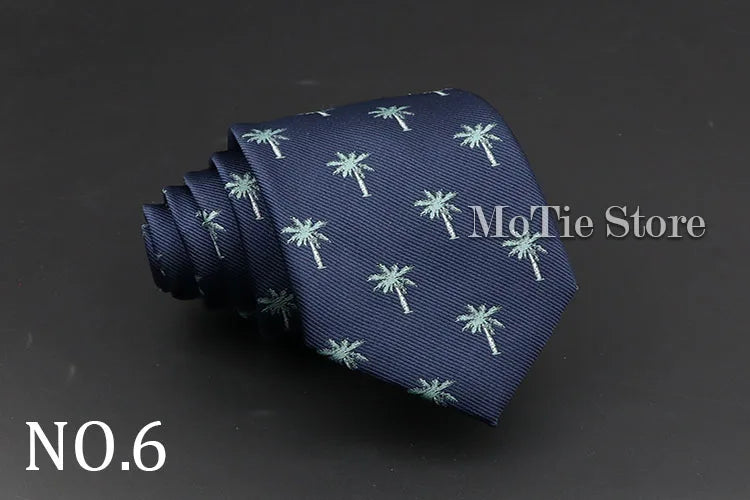 Cute Cartoon Pattern Animal Floral Printed Tie For Men Narrow Slim NeckTie Wedding Red Navy Party Ties Cravat Accessories Gifts