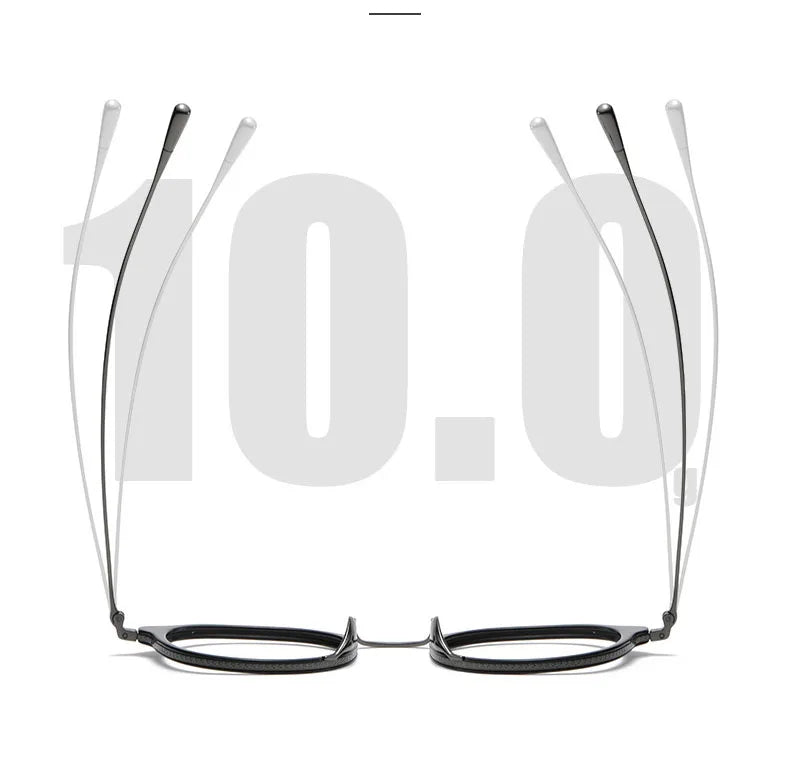 2025 New INS Men's Ultra Light Pure Titanium Glasses Frame Fashion Trend Women's Anti Blue Light Glasses Polygonal Prescription