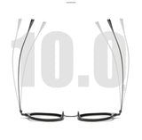 2025 New INS Men's Ultra Light Pure Titanium Glasses Frame Fashion Trend Women's Anti Blue Light Glasses Polygonal Prescription