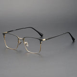 FIRADA Fashion Comfort Glasses Retro Luxury Titanium Square Eyewear Optical Prescription Eyeglasses Frame For Men Women 20363-C
