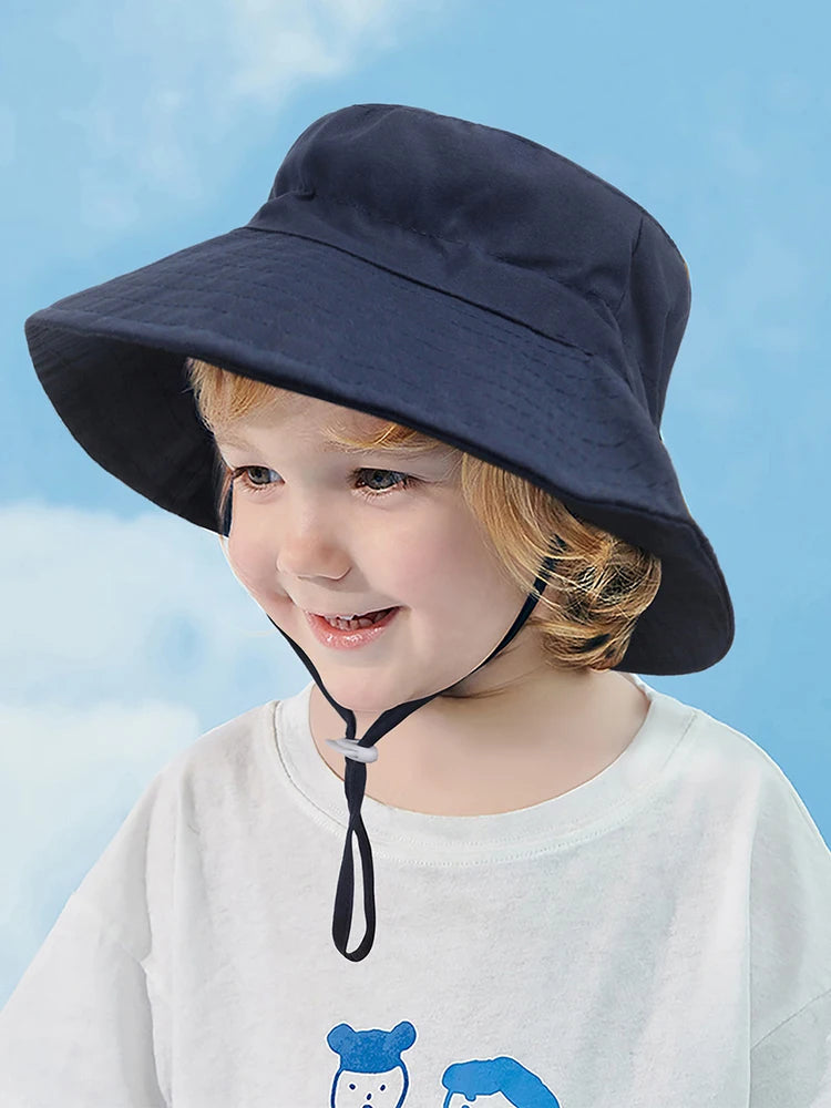 Chapeau de protection solaire en polyester pour enfants, tendance et tendance, idéal pour les sorties en plein air