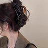 Vintage Heart Shape Plastic Hair Claw For Women Back Hair Holder Headband Elegant Hair Clips Hairpin Fashion Hair Accessories