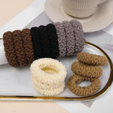 10-50pcs New Korean Woman Big Elegant Elastics Hair Band Solid Color Scrunchies Hair Ties Ladies Ponytail Hold Hair Accessories