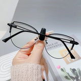 Blue Ray Blocking Anti-Blue Light Glasses Ultralight Metal Computer Goggles Eye Protection Square Eyeglasses Men Women