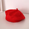 Fashion Baby Knitted Beret Hat Solid Color Children's Warm Hats Autumn Winter Painter Cap For Girls Kids Bonnet Accessories