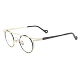 55266 Pure Titanium Glasses Frame Men Round Punk Eyewear 2022 New Male Classic Full Optical Prescription Eyeglasses Frames