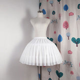 Lolita Adjustable Petticoat Black or White Short Petticoats for Wedding Lolita  Cosplay Woman Girl Dress Underskirt