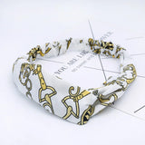 Fashion WomenFloral Headband Hair Accessories Leopard Cross Knotted Bow Chiffon Hair Band Girls Headdress Ladies Hoop Headwear