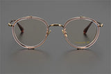 Exquisite Titanium Handmade Glasses Frame Mens Women Retro Square Spectacle Frames Eyeglasses Japanese Design Oval Round Eyewear