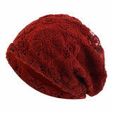 Women Men Sleeping Hat Baggy Beanie Satin Lined Night Unisex Sleep Cap Hair Care Bonnet Hair Loss Nightcap Pullover Hat Headwear