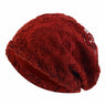 Women Men Sleeping Hat Baggy Beanie Satin Lined Night Unisex Sleep Cap Hair Care Bonnet Hair Loss Nightcap Pullover Hat Headwear